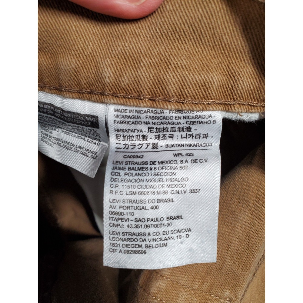 Levis 513 Jeans Mens 32x30* Brown Slim Straight Denim Stretch Pants Casual - Picture 9 of 16
